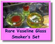 Rare Vaseline GlassSmoker’s Set