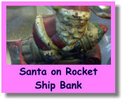 Santa on RocketShip Bank